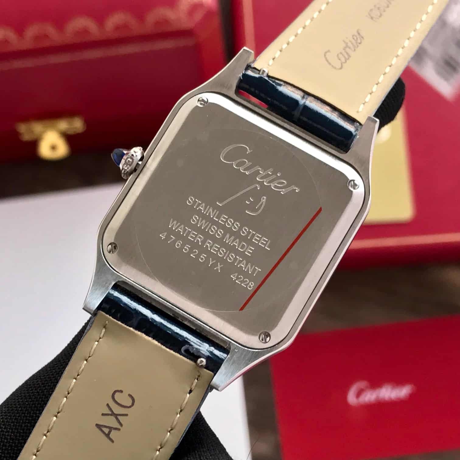 Cartier Santos Dumont Premium Silver White Dial Unisex Watch
