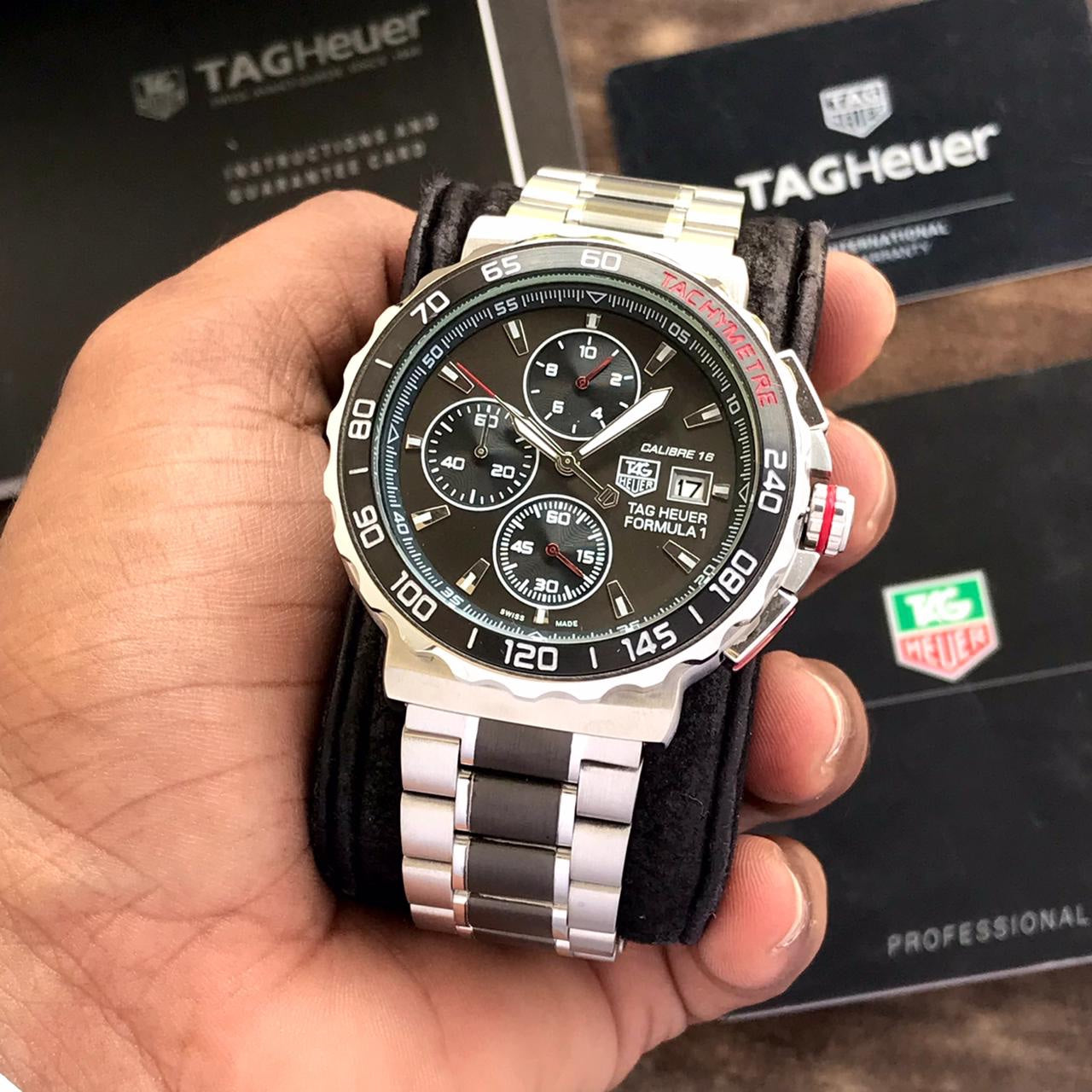 TAG Heuer Formula 1 Men’s 43mm Stainless Steel Quartz Chronograph Master Quality Watch