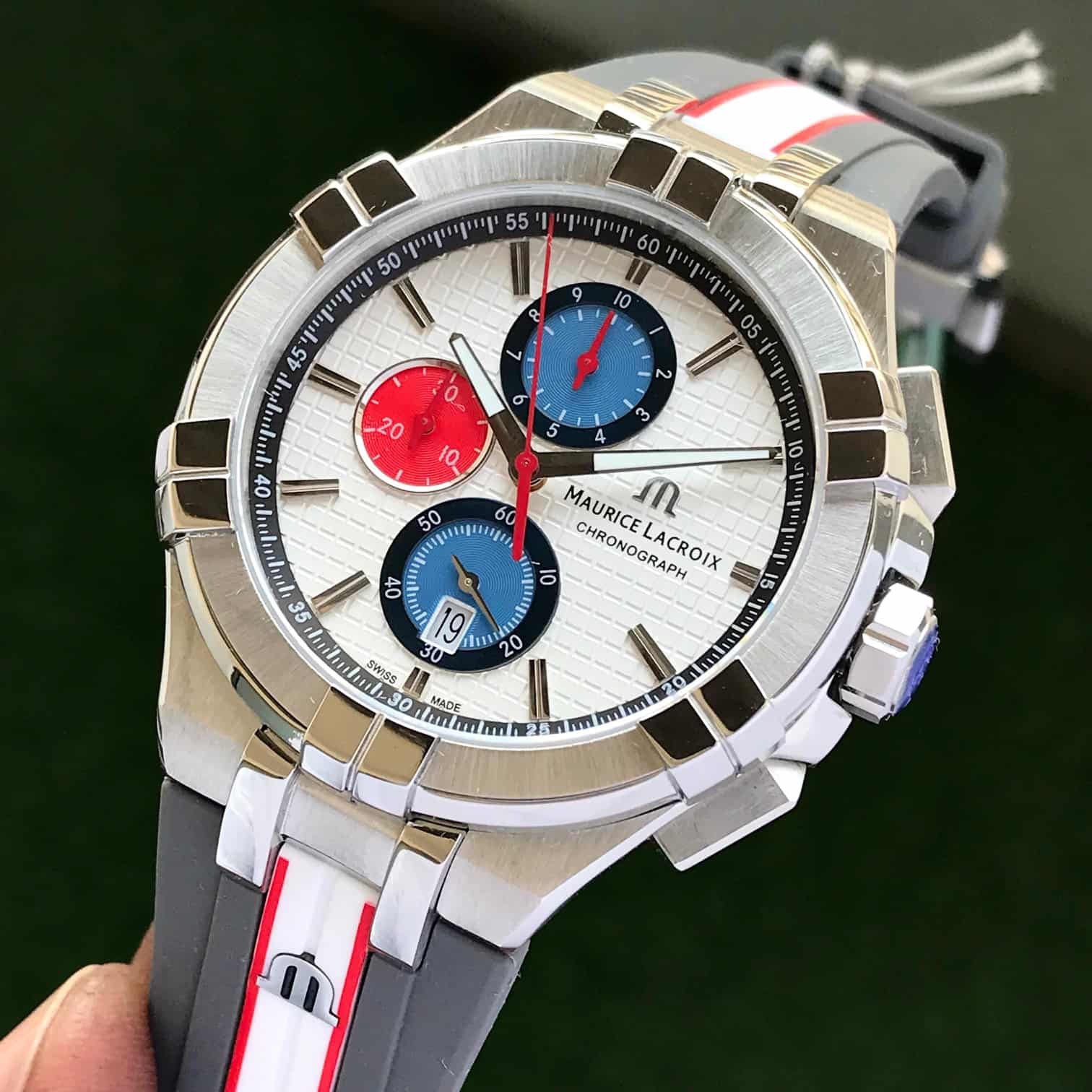 Maurice Lacroix Aikon Mahindra Formula E Special Edition Authentic Watch — zoomed view