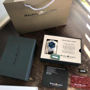 Maurice Lacroix Aikon Quartz 40mm Authentic Stainless Steel Blue Dial
