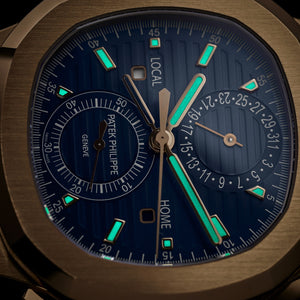 Patek Philippe 39 mm Gold & Blue Automatic