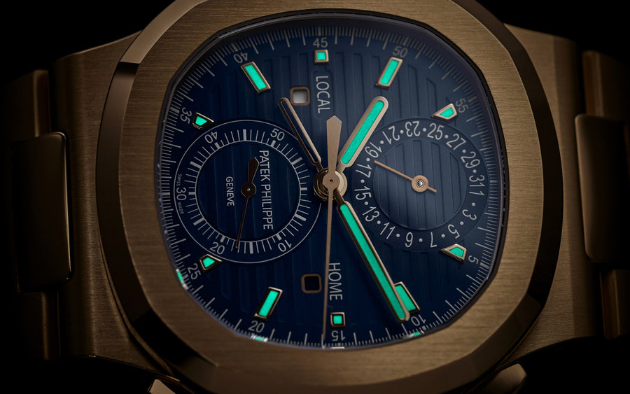 Patek Philippe 39 mm Gold & Blue Automatic