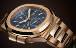 Patek Philippe 39 mm Gold & Blue Automatic