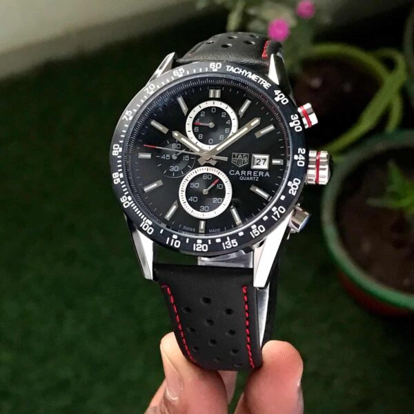Tag Heuer Calibre 16 Black Dial Chronograph’s Men’s Watch
