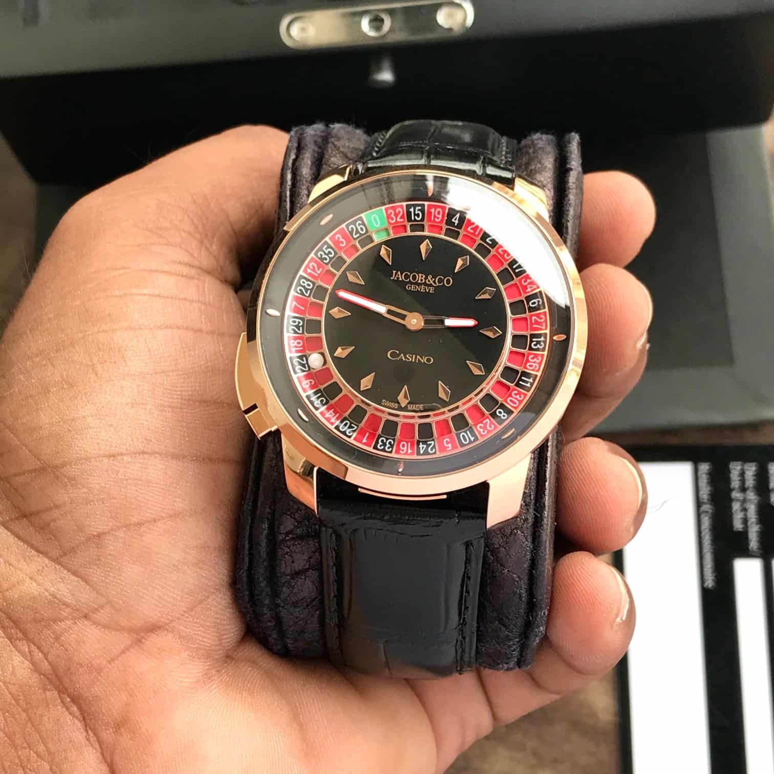 Jacob & Co. Casino Tourbillon Rose Gold Swiss Made Men’s Watch