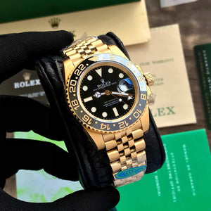 Rolex GMT Master || Full Gold  & Black Dial Japan made