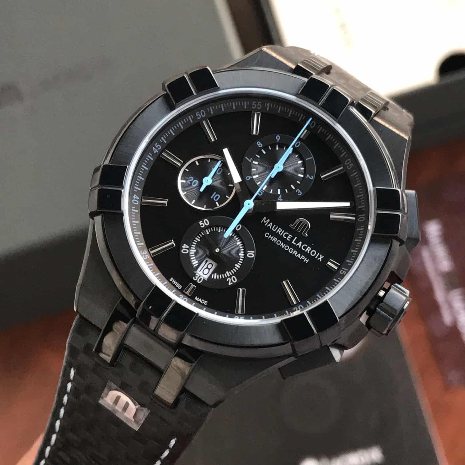 Maurice Lacroix Aikon Quartz Chronograph Black PVD Limited Edition Watch