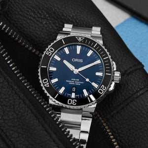 Oris Aquis Date Authentic Automatic Silver Blue Men’s Watch