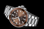 Oris Aquis Date Authentic Automatic Silver Brown Dial Men’s Watch