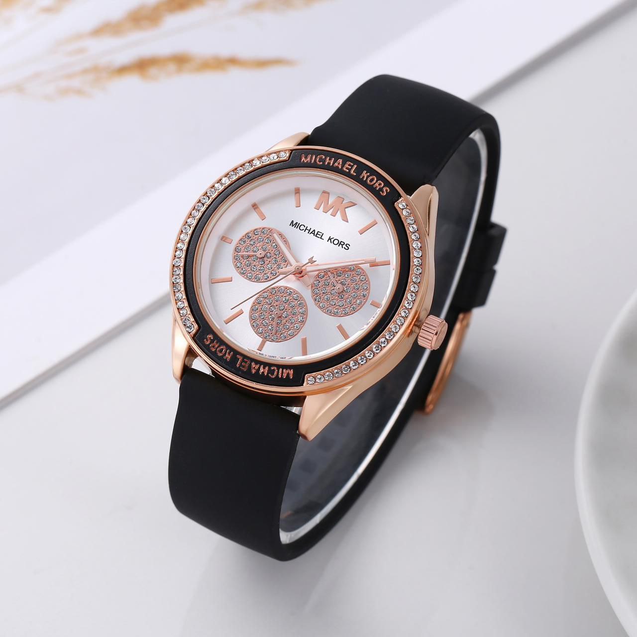 Round Michael Kors Ladies Watch — zoomed view