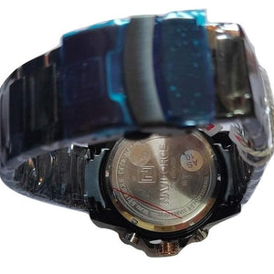 NAVIFORCE NF-9163 Analogue - Digital Black Dial Men's Watch (Black Dial Black Colored Strap)