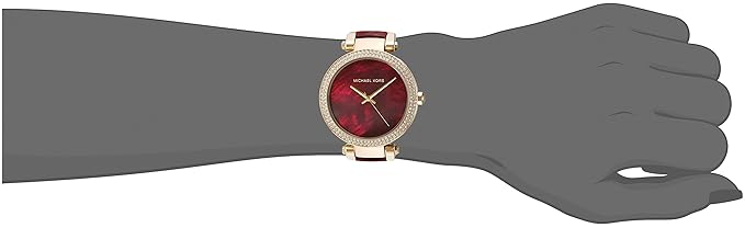 Michael Kors Women's Parker Red and Gold Watch MK6427