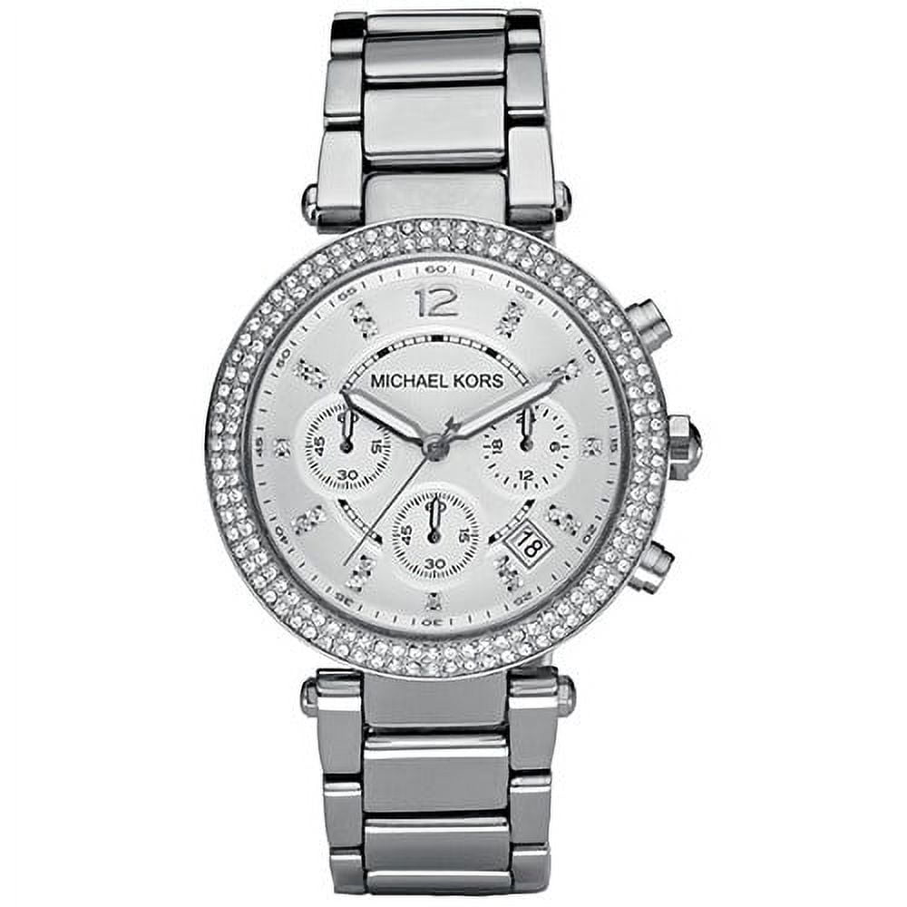 Michael Kors Womens Chronograph Parker Stainless Steel Bracelet Watch MK5353