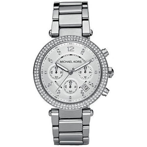 Michael Kors Womens Chronograph Parker Stainless Steel Bracelet Watch MK5353