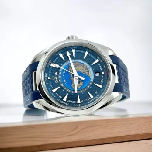 OMEGA SEAMASTER AQUA TERRA 150M Blue — zoomed view