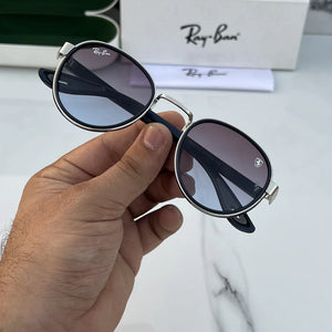 Ray Ban #2 METAL SILVER BLUE UV-400 SUNGLASSES