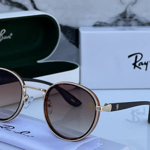 Ray ban  METAL GOLD TIGER BROWN UV-400 SUNGLASSES