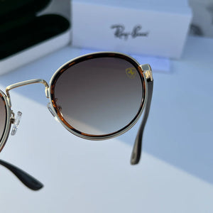 Ray ban  METAL GOLD TIGER BROWN UV-400 SUNGLASSES