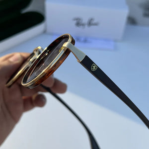 Ray ban  METAL GOLD TIGER BROWN UV-400 SUNGLASSES