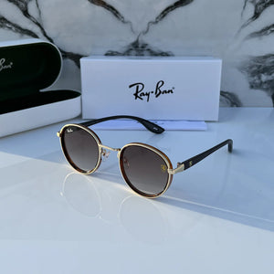 Ray ban  METAL GOLD TIGER BROWN UV-400 SUNGLASSES