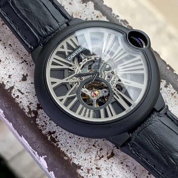 Cartier Ballon Bleu Skeleton Black Dial Swiss Automatic Premium Men’s Watch
