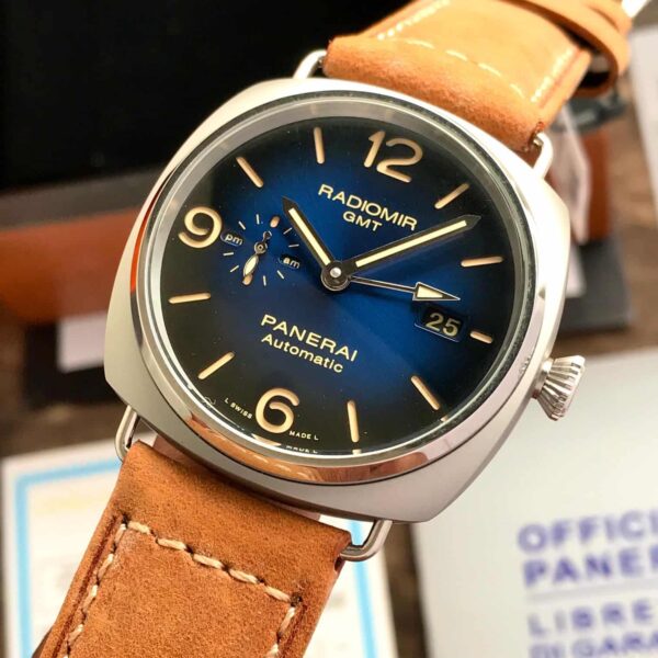 Luminor Panerai GMT Power Reserve Automatic Blue Dial Mens Watch