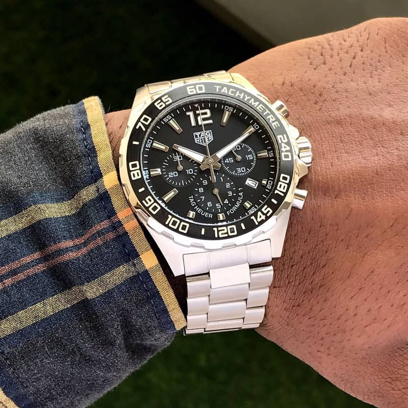 Tag Heuer Formula 1 Stainless Steel Black Dial Chronograph Limited Edition Master Quality Men’s Watch