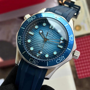 Omega Seamster Silver Blue Diver Japanese Automatic Mens Watch