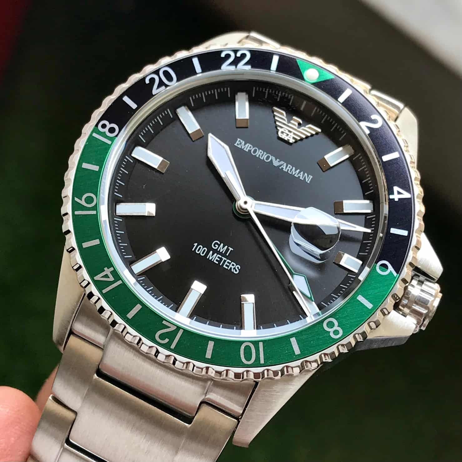 Emporio Armani AR11589 GMT Men’s Authentic Quality Watch — zoomed view