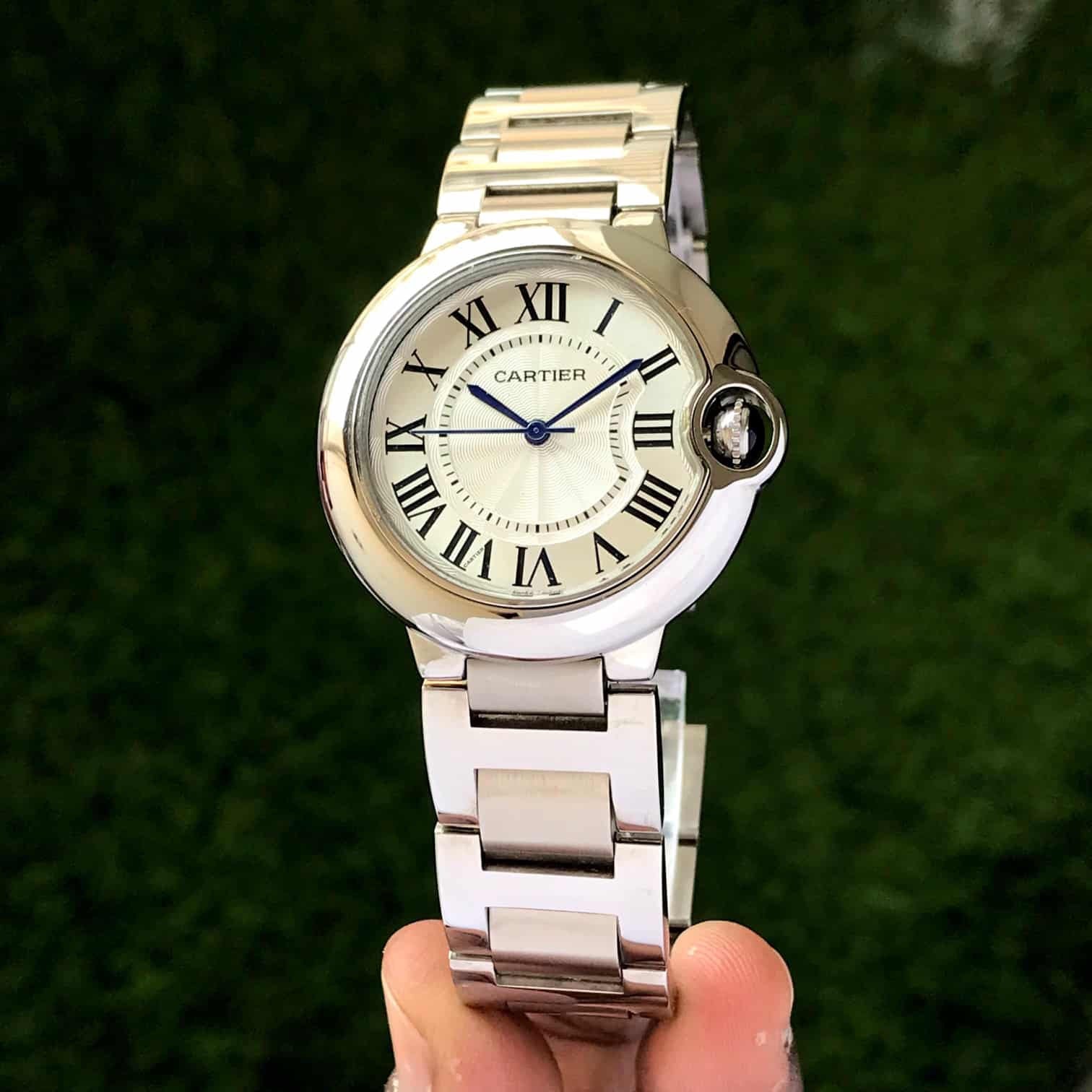 Cartier Ballon Bleu Stainless Steel Watch 36mm Automatic Men’s Watch