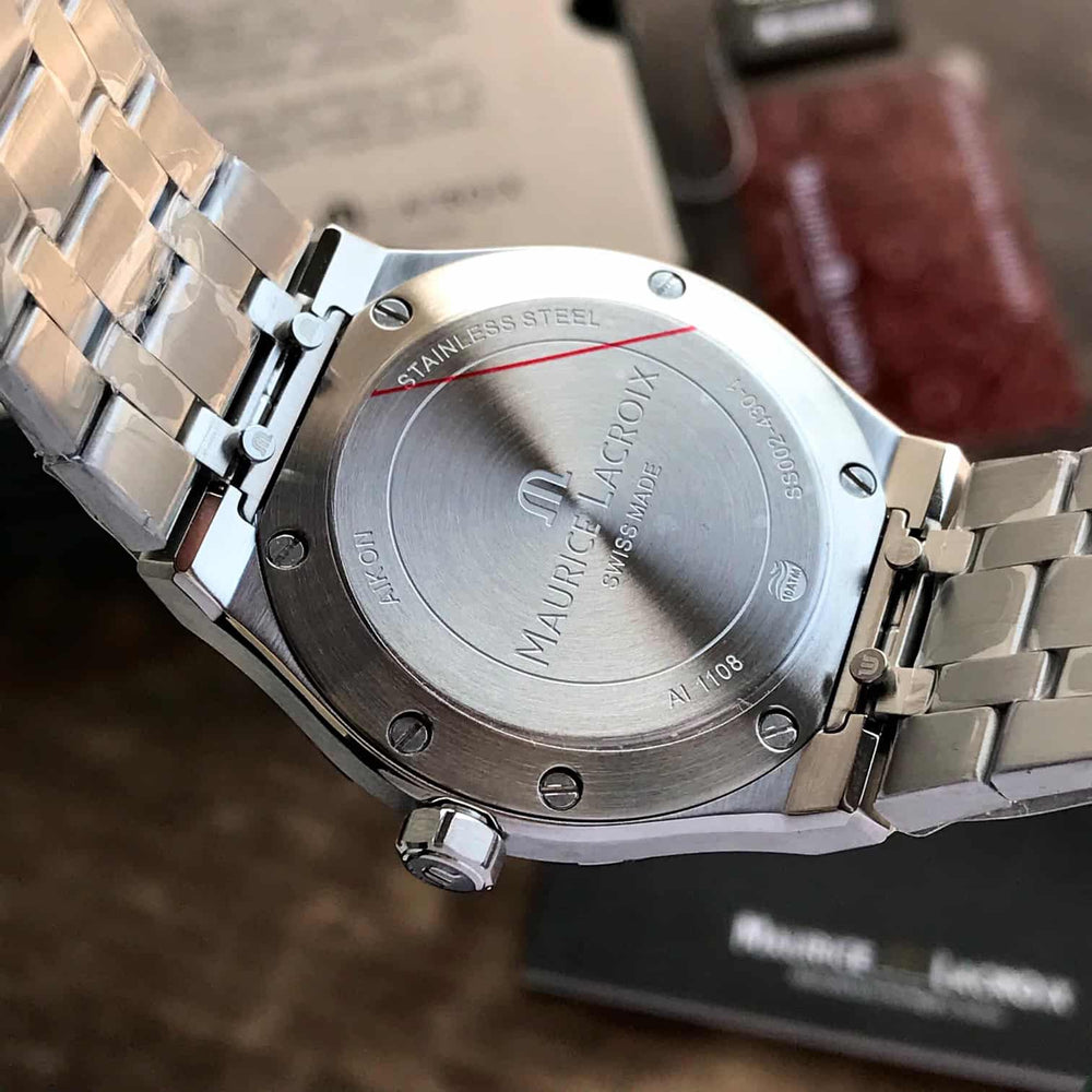 Maurice Lacroix Aikon Quartz 40mm Authentic Stainless Steel Blue Dial