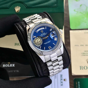 Rolex DayDate Silver-Blue Dial YZ Factory Automatic