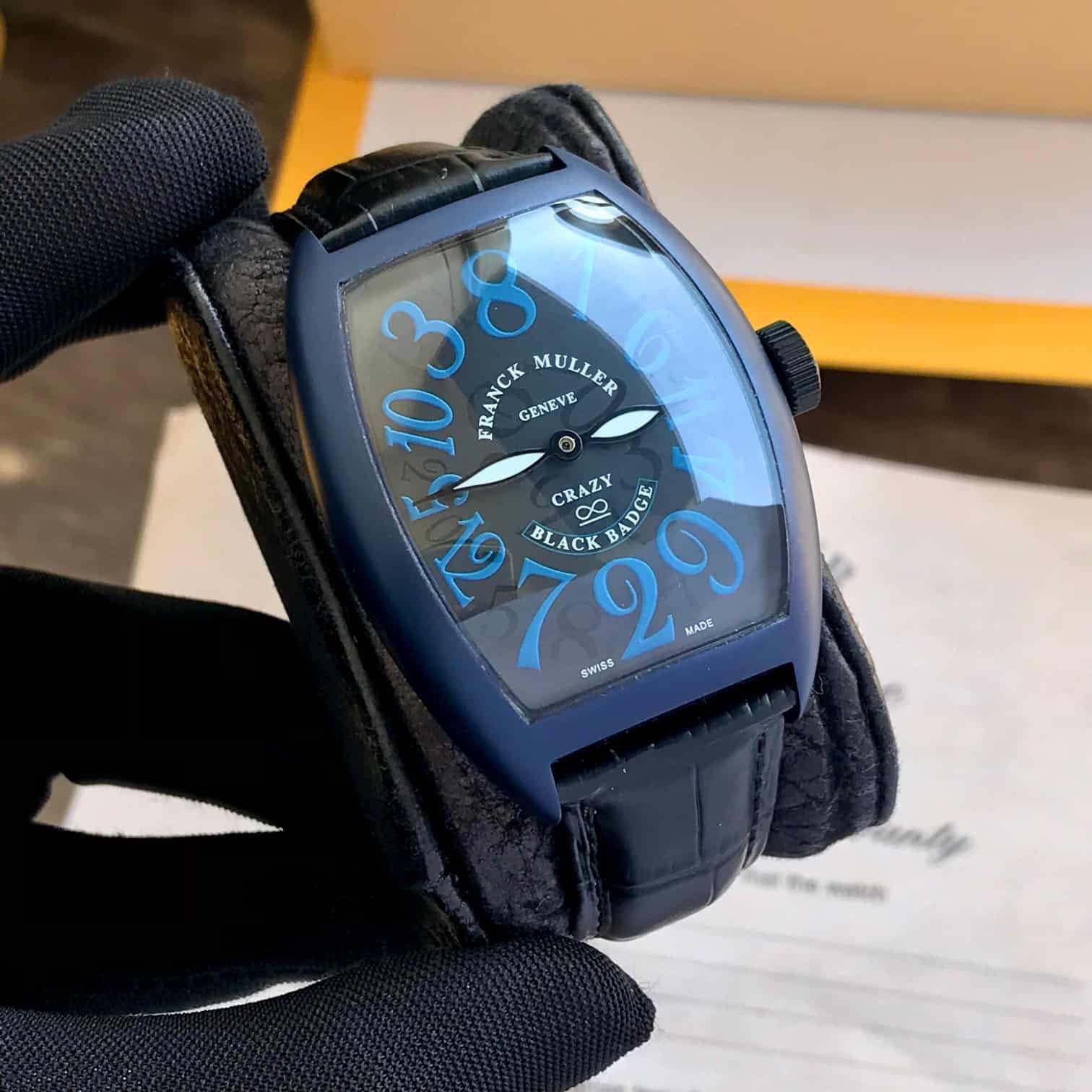 Frank Muller Crazy Hours Black Badge Automatic Mens Watch — zoomed view
