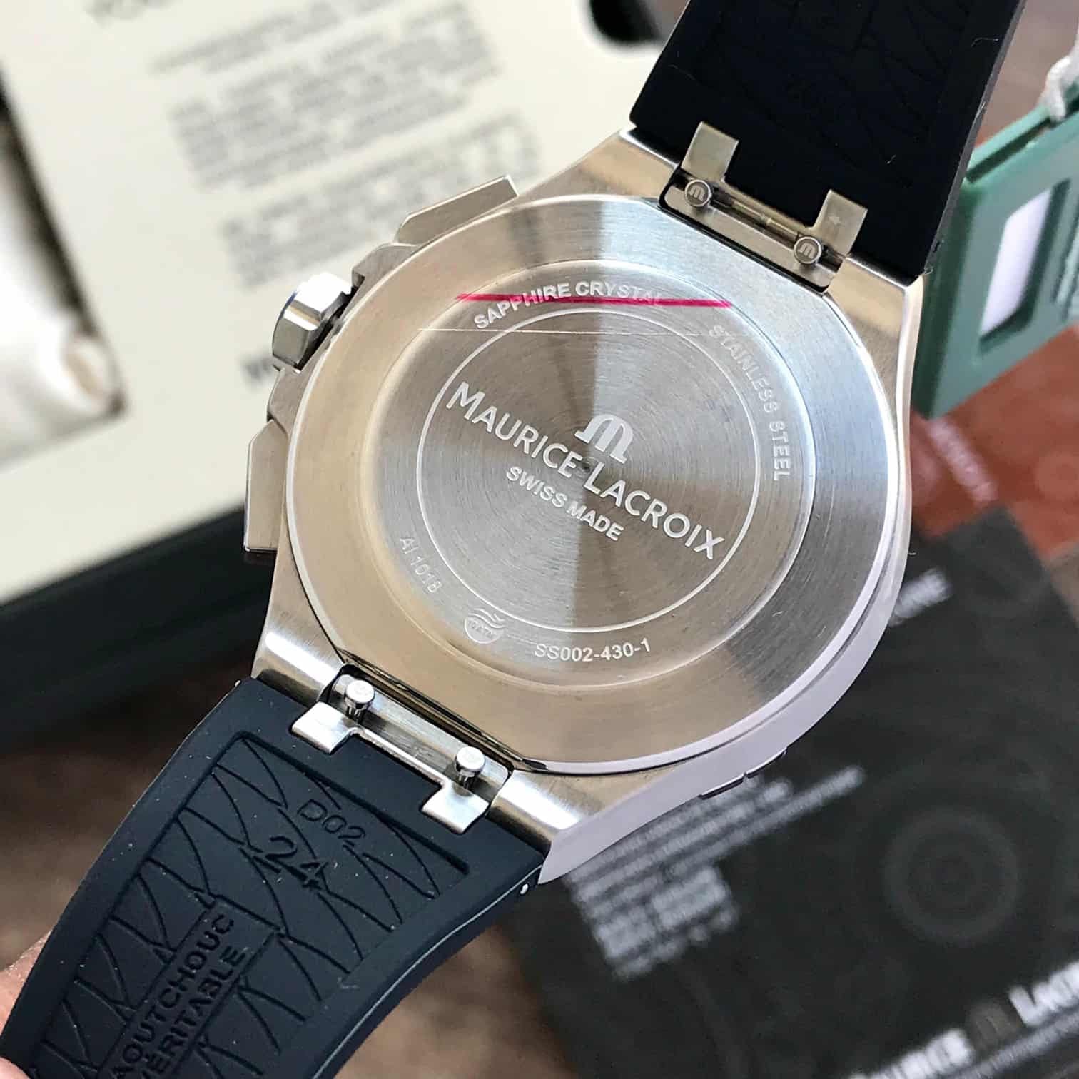 Maurice Lacroix Aikon Quartz Chronograph Full Black Authentic Mens Watch
