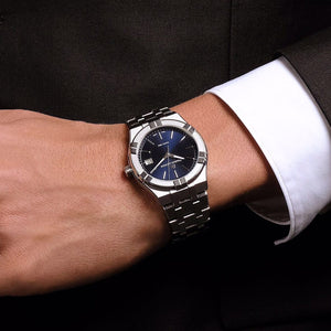 Maurice Lacroix Aikon Quartz 40mm Authentic Stainless Steel Blue Dial