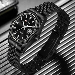 PORTIVE Analog Wrist Watch for Men's and Boys (Black)