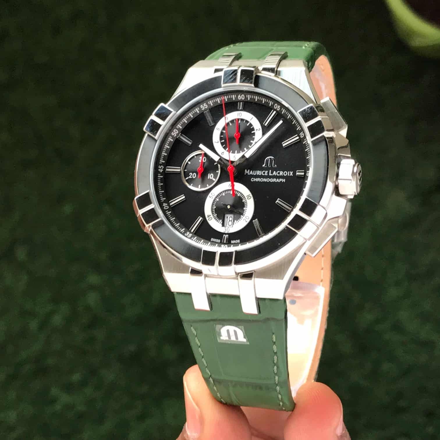 Maurice Lacroix Aikon Authentic AI1018 44mm Quartz Mens Watch — zoomed view