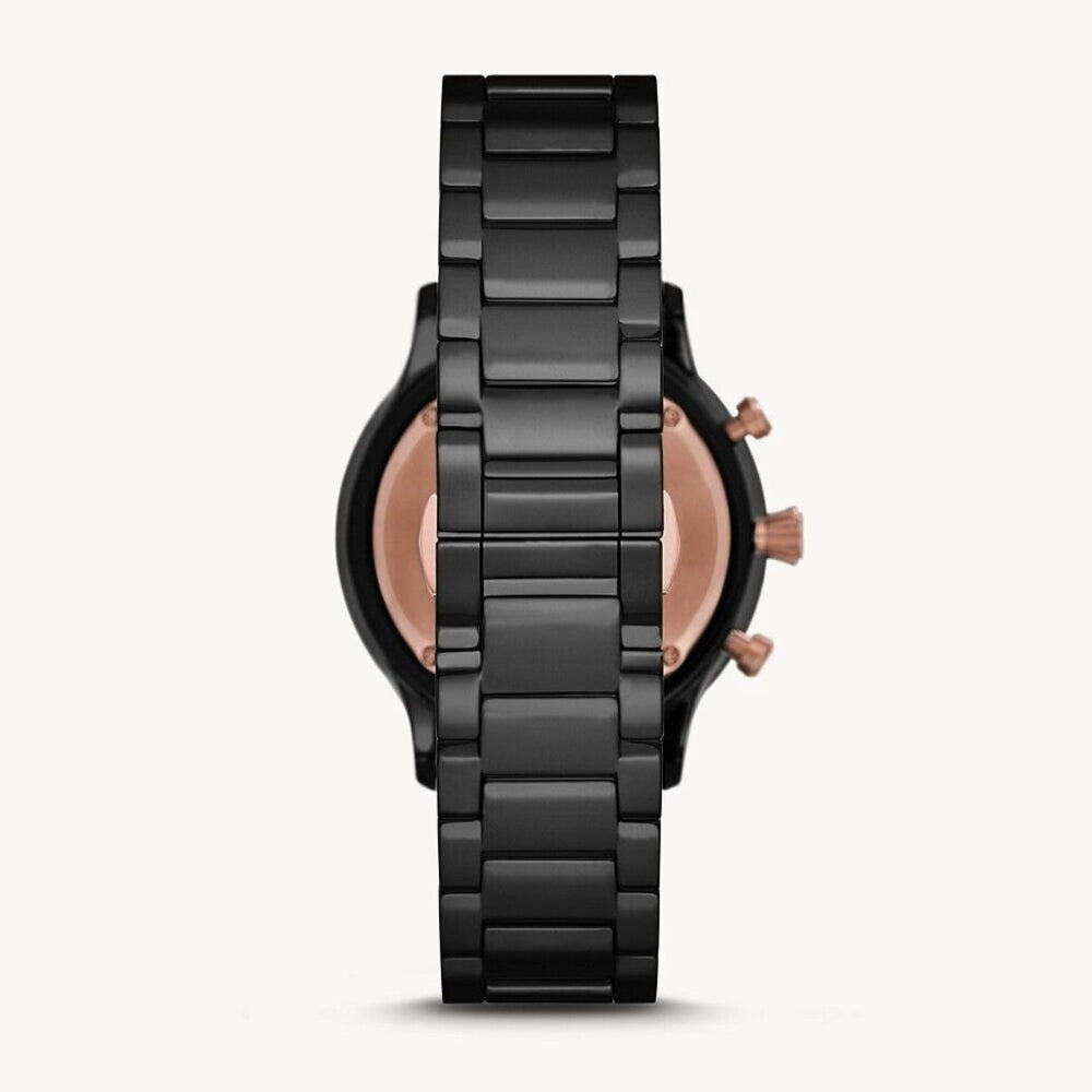 Emporio Armani AR70002 Full Black Ceramic Japanese Mens Watch