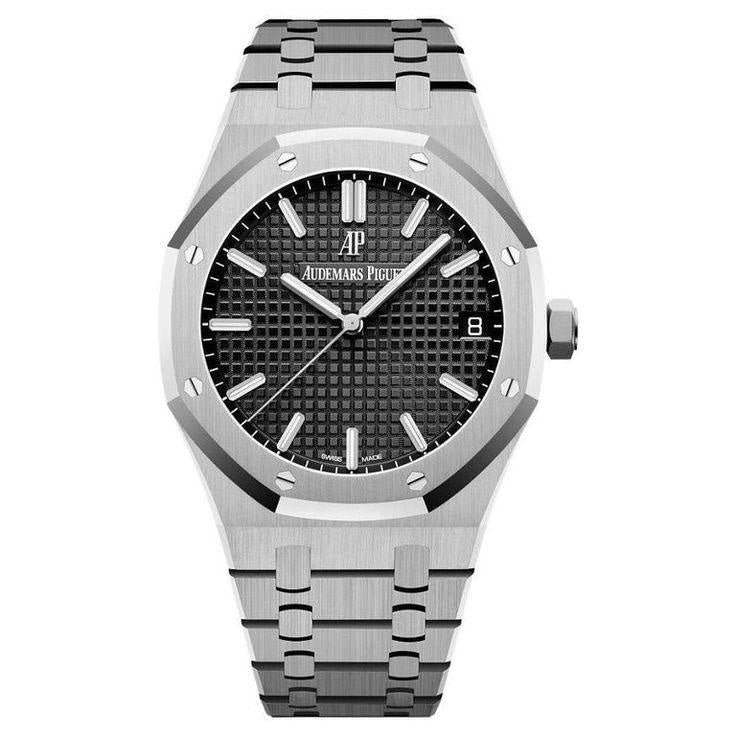 Audemars Piguet Royal Oak Offshore Stainless Steel Black Dial Automatic Men’s Watch — zoomed view