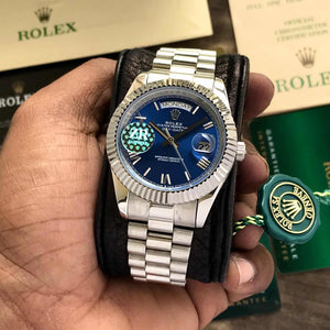 Rolex DayDate Silver-Blue Dial YZ Factory Automatic