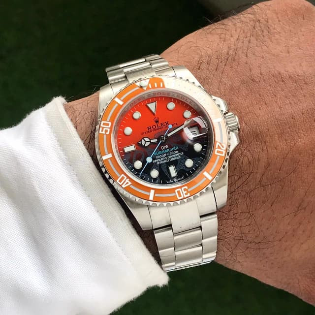 Rolex Submariner Persimmon 41mm DiW Limited Edition Japanese Automatic Master Quality Men’s Watch — zoomed view