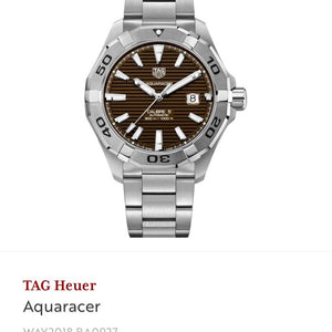 Tag Heuer Aquaracer Calibre 5 Sunrey Brown Dial 100% Authentic Quality Men’s Watch