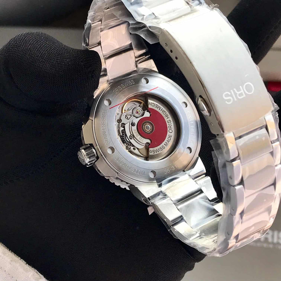 Oris Aquis Date Authentic Automatic Silver Brown Dial Men’s Watch