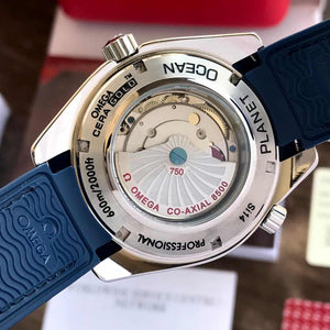 Omega Seamster CoAxial Superocean GMT Swiss Automatic Blue Mens Watch