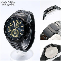 Edifice EFR-539BK-1AVUDF Black Dial Black Stainless Steel Band Analog Watch - For Men EX187