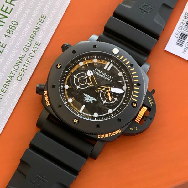 Luminor Panerai Navy Seals Chronograph Automatic Mens Watch — zoomed view