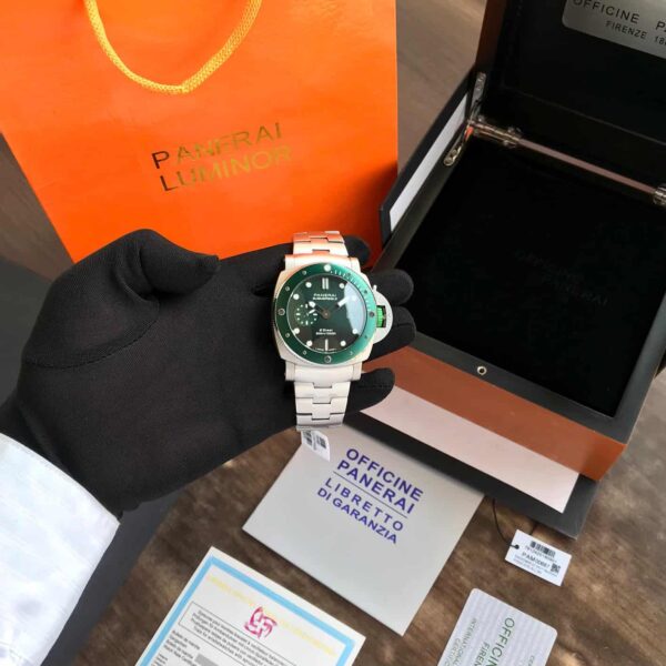 Luminor Panerai Submersible Stainless eSteel Green Dial Automatic Premium Quality For Men’s Watch