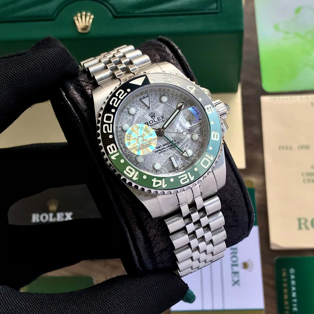 Rolex Date Just 41 Stainless Steel Swiss Automatic Jubli Chain Belt Mens Watch