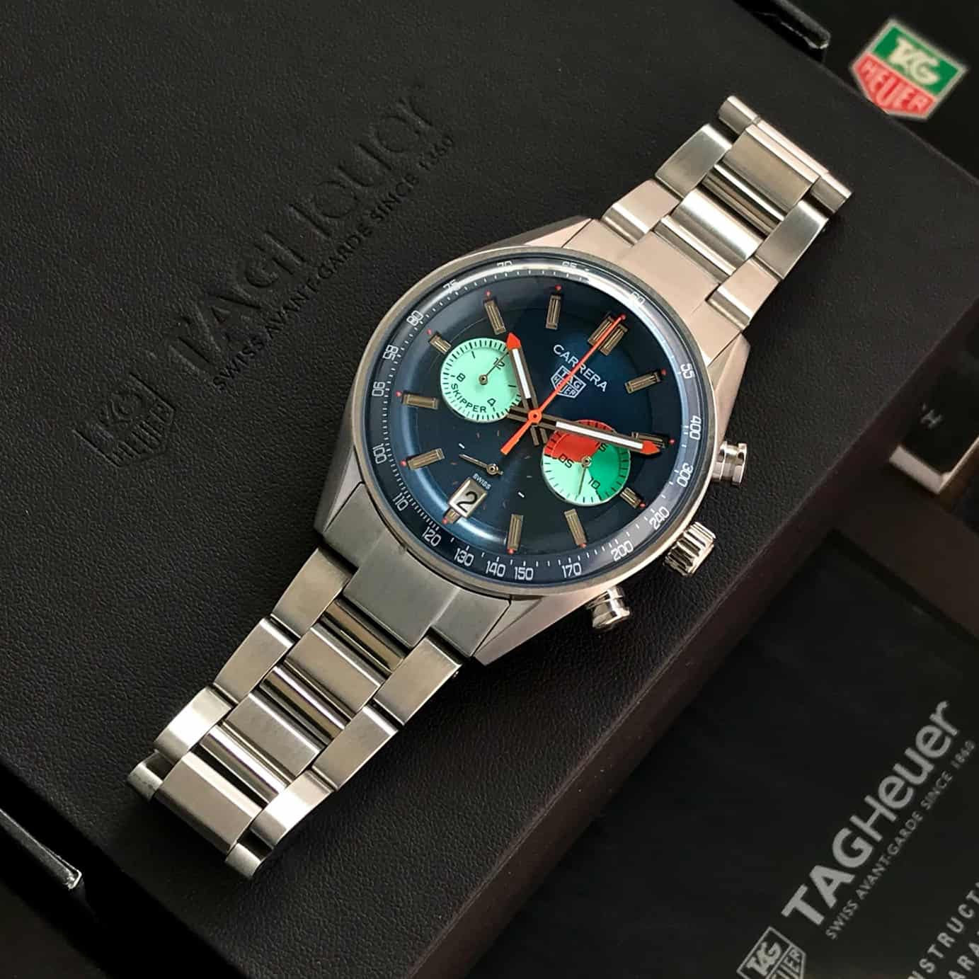Tag Heuer Carrera Skipper Japanese Stainless Steel Watch For Men’s