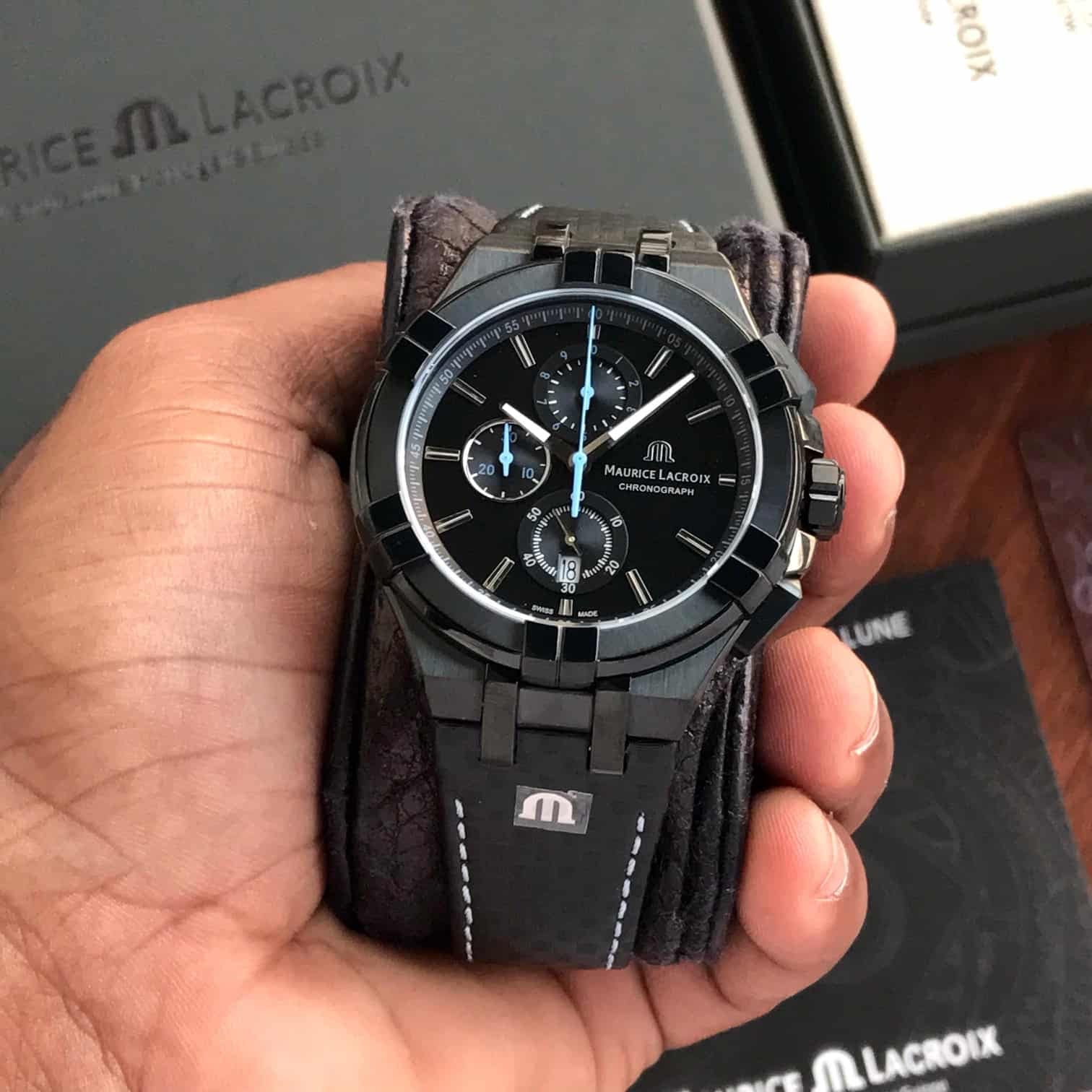 Maurice Lacroix Aikon Quartz Chronograph Black PVD Limited Edition Watch